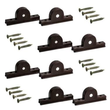 Imagem de Kit De 8 Rodízios Para Janelas E Portas De Correr Trilho 8Mm - Perfil 