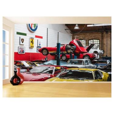 Imagem de Papel De Parede 3D Carro Antigo Ferrari Classica 3,5M Cxr56 - Você Dec