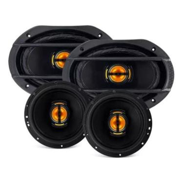 Imagem de Kit Fácil Auto Falantes 6pol +6x9 Jb669 Flex Le Son 220w Som