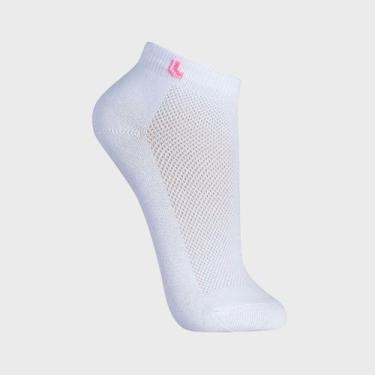 Imagem de Meia Feminina Lupo 3226-001 Esportiva Cano Curto Algodão, Branco, 33-3