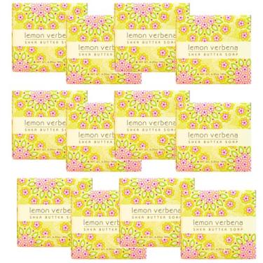 Imagem de Greenwich Bay Mini Sabonetes Botânicos Pacote com 12 – 54 g Cada – Sabonetes Perfumados para Airbnb, Spa, Hotel, Salão ou Banho – Barras elegantes embaladas individualmente para viagem, limão verbena