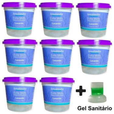 Imagem de 8 Antimofo Ambiente Secar Desumidificador Perfumado Armário Roupa Evit