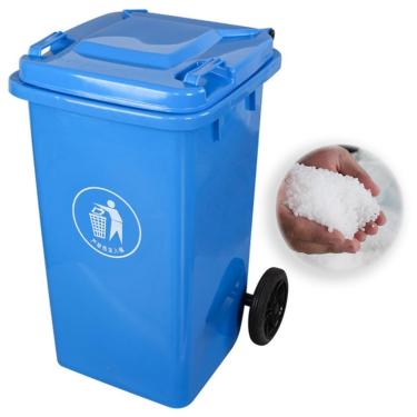 Imagem de Lixeira Externa 100L 120L 240L Com Rodas Lata Lixo Grande Para Serviços Pesados Com Tampa Lata Lixo Comercial Para Varanda Quintal Deck Pátio(Blue,140L)