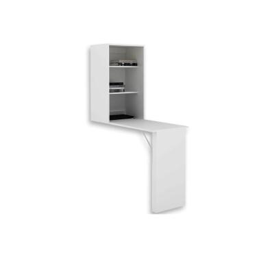 Imagem de Armário Multiuso Infantil Am3106 C/ Mesa Retrátil E 2 Prateleiras Branco - Tecno Mobili