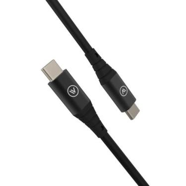 Imagem de Cabo Premium USB-C para USB-C em TPE Preto Hard Cable iWill