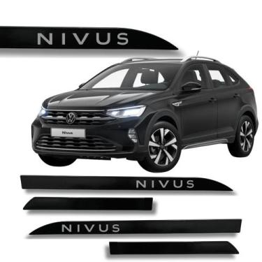 Imagem de Jogo Friso Lateral Nivus Ponta de Faca Grafia Cores Volks - Macall, Pr