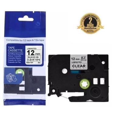 Imagem de Fita Compatível Brother Tz Tze 131 Incolor Letra Preta 12mm - Genérica