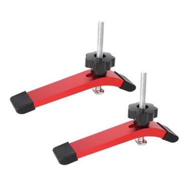 Imagem de Ｂｅｓｇａ 2 peças grampos de fixação de trilho T, grampos de placa de pressão, fixação de trabalho multifuncional com parafusos T e aplainador para serras de