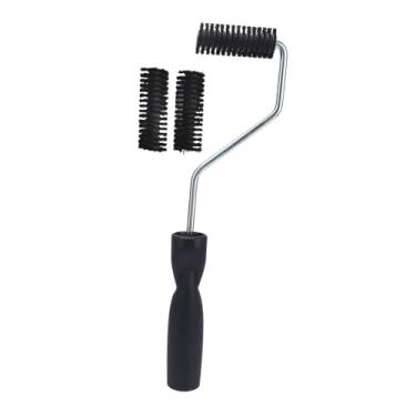 Imagem de Generic Rolo de fibra de vidro, rolo de bolhas manual, cabo ergonômico, antiderrapante, ferramenta portátil para banheira, chuveiro interno doméstico, Cabeça 28mmx75mm