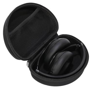 Imagem de Ginsco Capa rígida para fone de ouvido exclusiva para Beats Studio Pro/Studio 3 - fones de ouvido Bluetooth sem fio com cancelamento de ruído, capa dobrável portátil para transporte de viagem (preto)