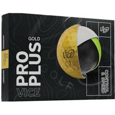 Imagem de Bolas de golfe Vice Pro Plus (douradas)