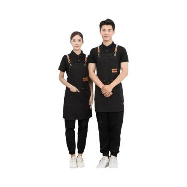 Imagem de Avental De Cozinha À Prova D'água Para Mulheres E Homens Com Bolsos Pa