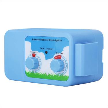 Imagem de KIMISS de Rega Automática - Kit de Controlador de Irrigação de Jardim Doméstico Com Timer, Irrigação por Gotejamento para Rega Eficiente de Plantas, Carregamento USB e Bateria
