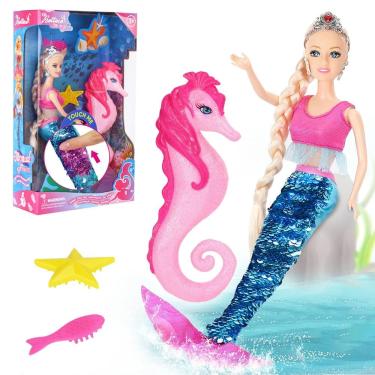 Imagem de Boneca sereia BETTINA Princess com cauda que muda de cor 29 cm