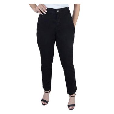 Imagem de Calça Feminina Area Azul Jeans Cigarrete Preta - CLR5-Feminino