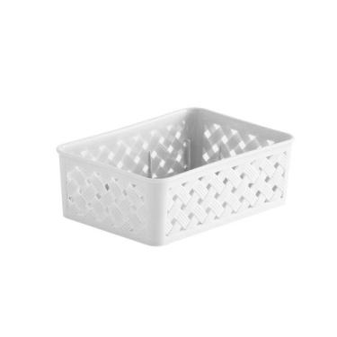 Imagem de Cesto Organizador Rattan Branco - 822BRANCO - Paramount