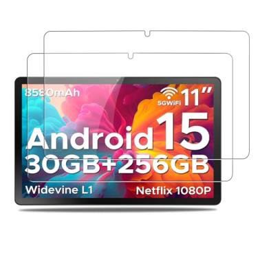 Imagem de NOUKAJU Protetor de tela para tablet DOOGEE U11 Pro, vidro temperado HD, dureza 9h, arranhões, anti-impressão digital, protetor de filme de vidro temperado para tablet DOOGEE U11 Pro de 11 polegadas