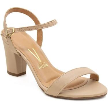 Imagem de Sandália vizzano salto médio, Bege, 37