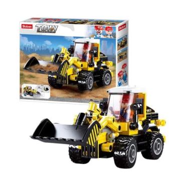 Imagem de Brinquedo Infantil Blocos de Montar Trator 200 Peças Multikids - BR228