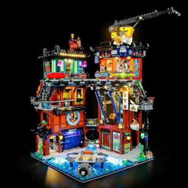 Imagem de MENZAVA LED Light Set Compatible with Lego NINJAGO City Workshops 71837 Building Blocks Model - Model Set NOT Included