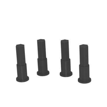 Imagem de SplashNColor Front or Rear Axle Spindle Replacement for Monster Jam Mega Grave Digger RC Truck – Heavy-Duty, Snug Fit, Wobble-Free Repair Part – Rugged & Reliable for Rough Terrain – Black (4 Pack)