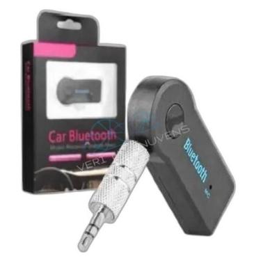 Imagem de Receptor Adaptador Bluetooth Usb P2 Audio Stereo Musica Som - Car Blue