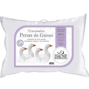Imagem de Travesseiro Daune 100% Penas de Ganso 50x70 Branco, Branco