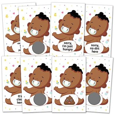 Imagem de Jogo de cartas sorteio de chá de bebê - chá de bebê bilhetes de loteria jogos porta prêmios raspar cartões jogos chá de bebê festa lembrancinha - atividade e ideia de chá de bebê, divertido e fácil de