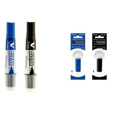 Imagem de Marcador Para Quadro Branco e Refil Pilot VBoard Master Kit 02 Unidade