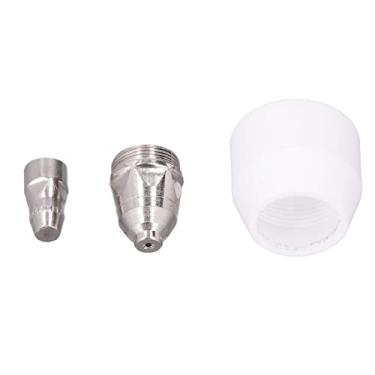 Imagem de 3 peças P80 bico cortador de plasma ponta eletrodo bocal de cerâmica consumíveis para cortar tocha