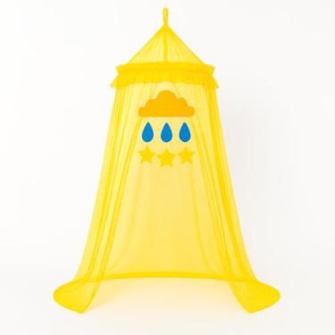 Imagem de Crianças cama lace mosquiteiro net, portátil crianças cama net(AMARELO)