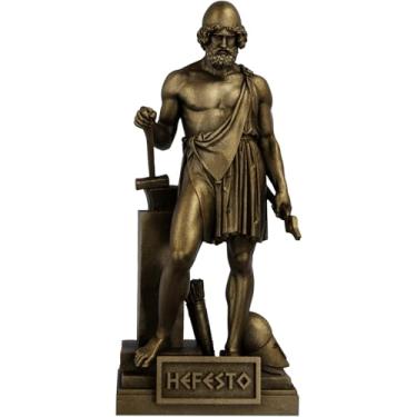 Imagem de Estátua Hefesto Deus Grego da Forja - Herman Wilhelm Bissen (Cor Ouro Velho)