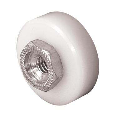 Imagem de Prime-Line Conjunto de rolos de porta de tela B 629 com roda de rolamento plana de 1,9 cm (pacote com 2)