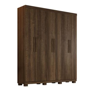 Imagem de Guarda Roupa Sevilha 6 Portas 2 Gavetas Com Nicho - Benetil Imbuia