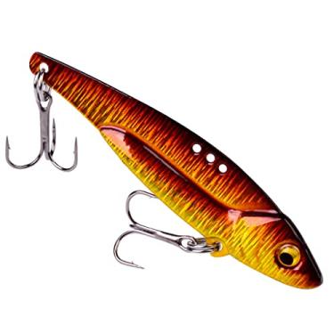 Imagem de ZZTWER Isca de pesca 5/7/12/17/20g 3D Eyes Metal Vib Blade Isca artificial de vibração para poleiro de robalo