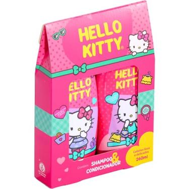 Imagem de Cia da Natureza Shampoo + Condicionador Hello Kitty Cabelos Lisos 260 Ml Cor: Multicolorido