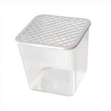 Imagem de MotiveTech Mini aquário Betta transparente com tampa, enfeites portáteis, aquário pequeno, kit inicial para Betta, escritório doméstico