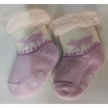 Imagem de Meia Térmica Pelúcia infantil Quente Inverno Grande forrada hh - HHW, 