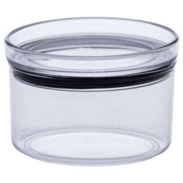 Imagem de Pote Hermético Acrílico Redondo Lumini Empilhável 480ml C/ Tampa P/ Ma
