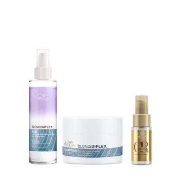 Imagem de Wella BlondorPlex Care Line Leave-in Protective 145ml + Masc 150ml + Ó