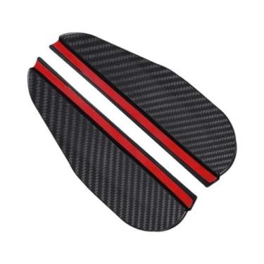 Imagem de Adesivos De Espelho Retrovisor Em Fibra De Carbono À Prova d'Água SEAM