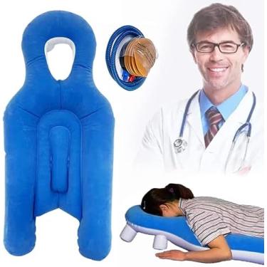 Imagem de Travesseiro De Rosto Para Baixo Após Cirurgia Ocular, Travesseiro Inflável De Bruços Para Pacientes Pós-vitrectomia E Descolamento De Retina Com Sono De Face Para Baixo, Com Travesseiro De