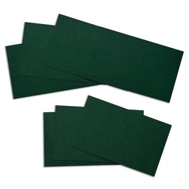 Imagem de ITZAMNA Mini cartolina de 8,9 x 5 cm, 230 g/m², para artesanato, scrapbook, etiquetas, desenho, cartões de notas, pacote com 100 verde-escuro
