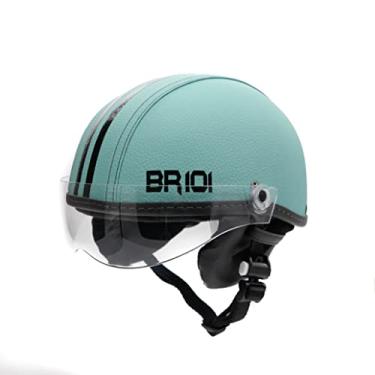 Imagem de Capacete Coquinho Scooter Elétrica Bike Skate Patinete BR 101 Premium Viseira Cristal (Turquesa, P - VESTE 55/56)