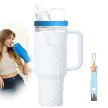 Imagem de Adaptador de copo compatível com Stanley Quencher H2.0 1,134.0 g/1,814.4 g Tumblers to Flavors Cartridges, adaptador Use seus cartuchos de sabor com seu copo, design à prova de vazamento, silicone de