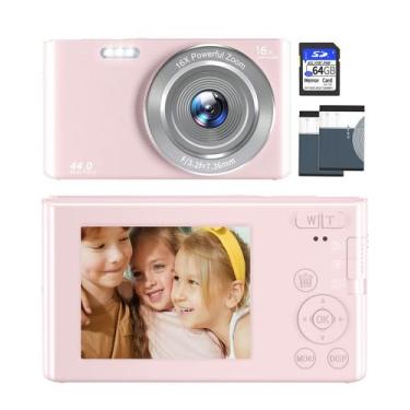Imagem de Câmera digital VIANGER 4K 44MP Point and Shoot com 32GB SD - VJIANGER