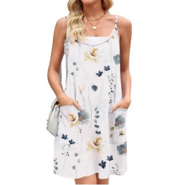 Imagem de Vestido Zeagoo Beach Vacation com alça espaguete feminina 2025 na moda