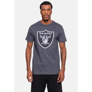 Imagem de Camiseta NFL Las Vegas Raiders Preta Mescla, GG
