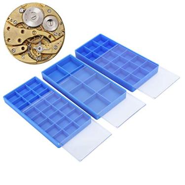 Imagem de Caixa de armazenamento de compartimento, caixa de armazenamento de peças de plástico organiza pequenas peças para armazenar contas para armazenar pedras preciosas para armazenar peças de relógio