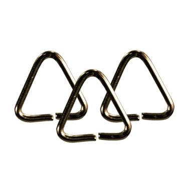 Imagem de Elo Para Chaveiro Argola Triangulo Para Confecção de Chaveiros e Artesanato 8mm (OURO VELHO)